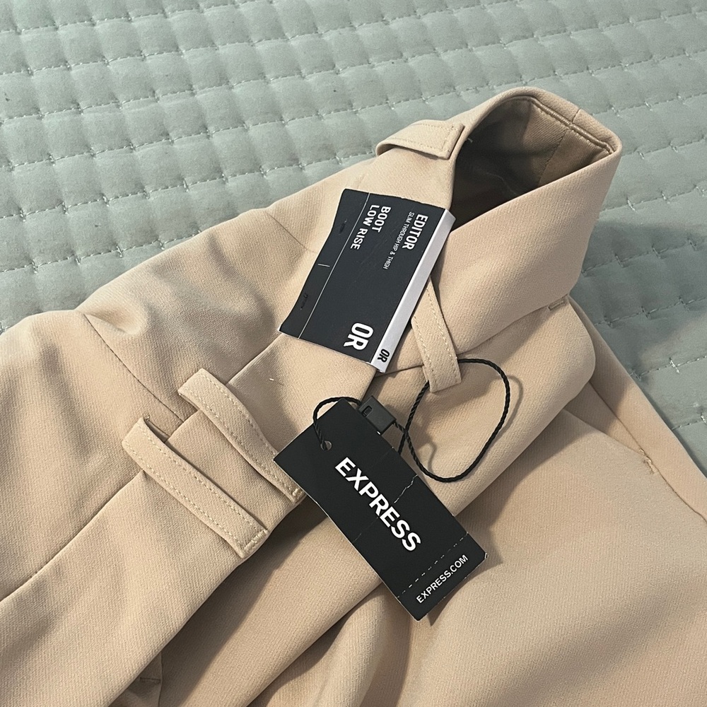 Express Boot Low Rise Chinos - Tan - Picture 15 of 15